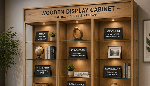 Wooden Display Cabinet