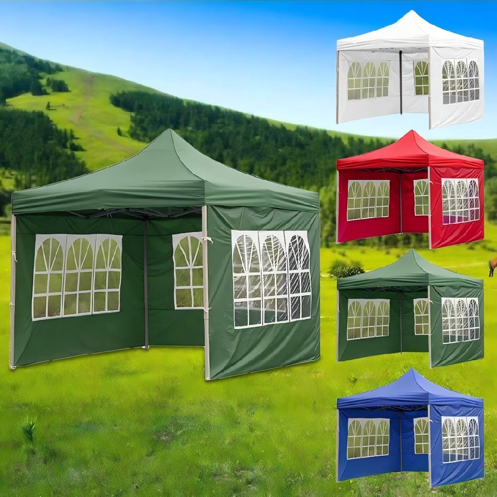 Printed canopy tent with side walls